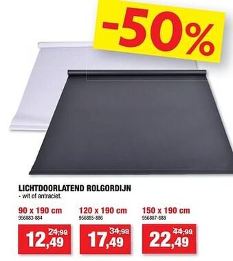 Lichtdoorlatend rolgordijn