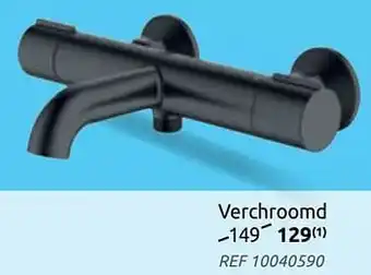 Aquavive thermostatische badkraan sele chroom