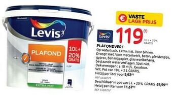 Brico Plafondverf levis aanbieding
