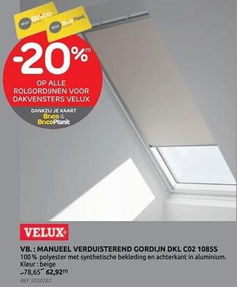Brico Manueel verduisterend gordijn dkl c02 1085s aanbieding