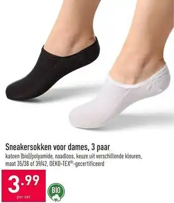 ALDI Sneakersokken voor dames aanbieding