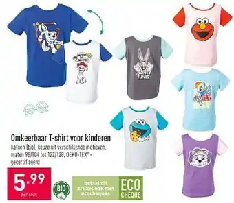 ALDI Omkeerbaar t-shirt voor kinderen aanbieding