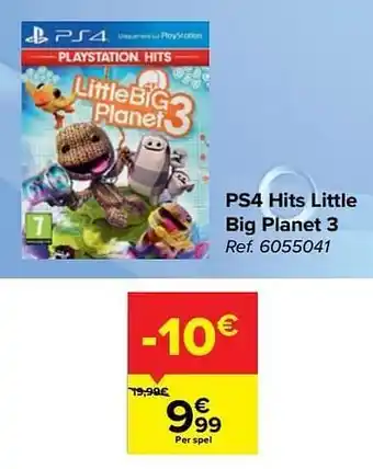 Carrefour Ps4 hits little big planet 3 aanbieding