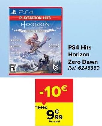 Carrefour Ps4 hits horizon zero dawn aanbieding