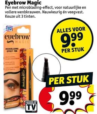 Kruidvat Eyebrow magic aanbieding