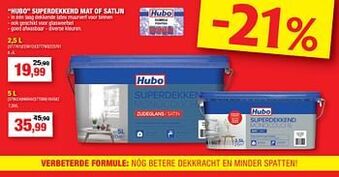 Hubo Hubo superdekkend mat of satijn aanbieding