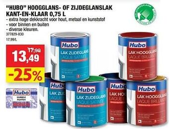 Hubo Hubo hoogglans- of zijdeglanslak kant-en-klaar aanbieding