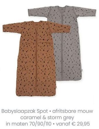 Baby & Tiener Babyslaapzak spot afritsbare mouw aanbieding