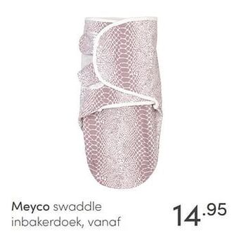 Baby & Tiener Meyco swaddle inbakerdoek aanbieding