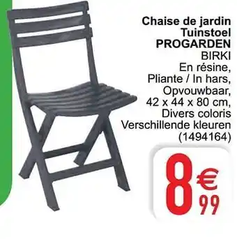 Cora Chaise de jardin tuinstoel progarden birki aanbieding