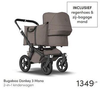 Baby & Tiener Bugaboo donkey 3 mono 2-in-1 kinderwagen aanbieding