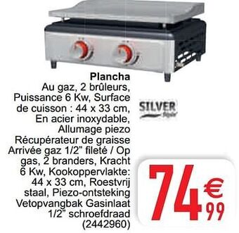 Cora Silver style plancha aanbieding