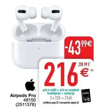 Apple airpods pro 48150