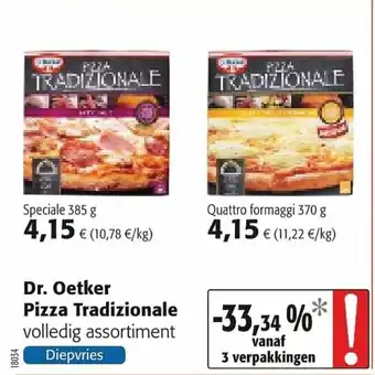 Colruyt Dr. Oetker Pizza Tradiozionale aanbieding