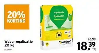 GAMMA Weber egalisatie aanbieding