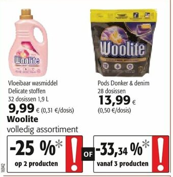 Colruyt Woolite aanbieding