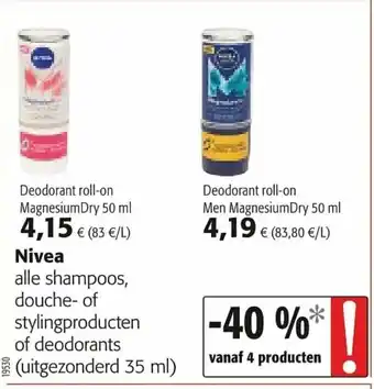Nivea Deodorant roll-on Magnesium Dry 50ml