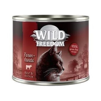 Zooplus 6x200g Adult Cold River Zeezalm & Kip Wild Freedom Kattenvoer aanbieding
