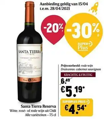Delhaize Rode wijn druivenras cabernet sauvignon aanbieding