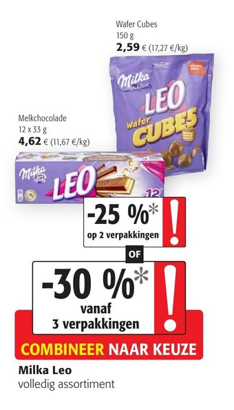 Colruyt Milka Leo Melkchocolade aanbieding
