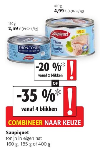 Colruyt Saupiquet aanbieding