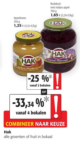 Colruyt Hak Appelmoes aanbieding