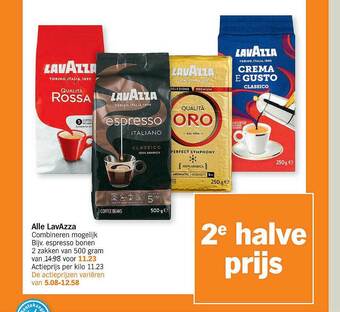 Albert Heijn Lavazza Espresso Bonen aanbieding