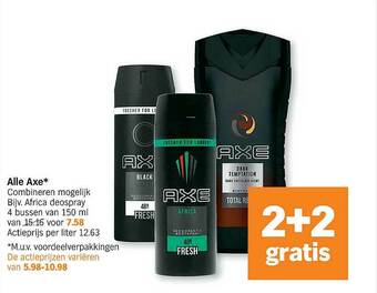 Albert Heijn Axe Africa Deospray aanbieding