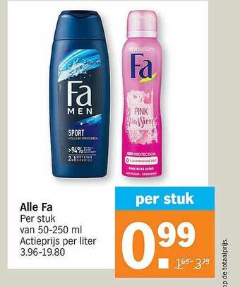 Albert Heijn Fa aanbieding