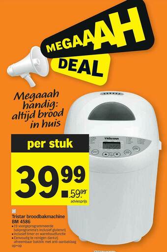 Albert Heijn Tristar Broodbakmachine aanbieding