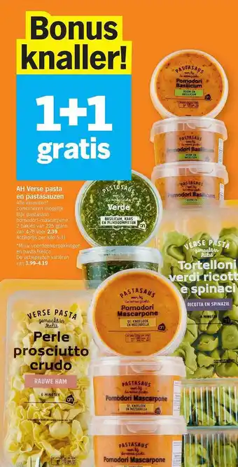 Albert Heijn Pasta En Pastasauzen aanbieding