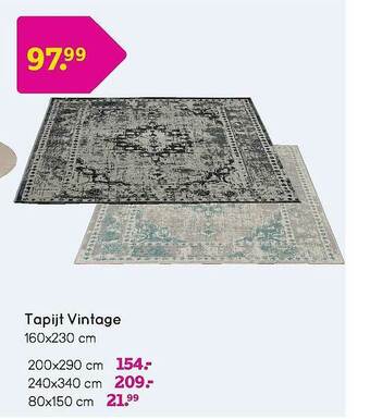 Leen Bakker Tapijt Vintage aanbieding