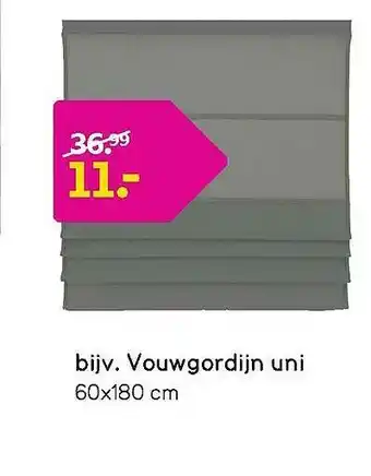 Leen Bakker Vouwgordijn Uni aanbieding