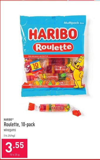 ALDI Haribo Roulette, 10-pack aanbieding