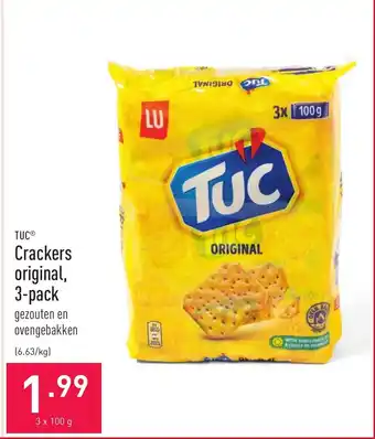 ALDI TUC Crackers original, 3-pack aanbieding