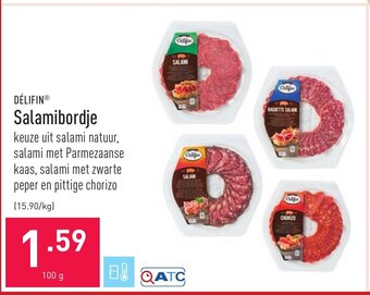 ALDI Délifin Salamibordje aanbieding