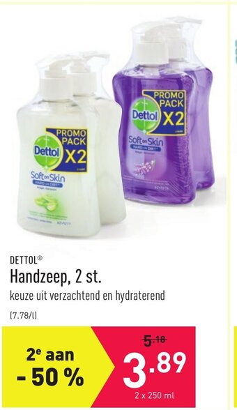 ALDI Dettol Handzeep, 2 st. aanbieding