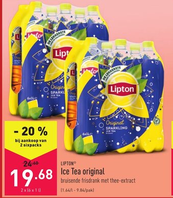 ALDI Lipton Ice Tea original aanbieding