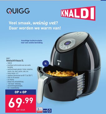 Quigg Heteluchtfriteuse XL