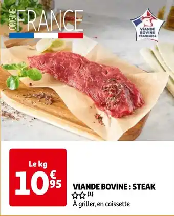 Auchan VIANDE BOVINE: STEAK aanbieding