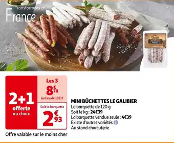 Auchan MINI BÛCHETTES LE GALIBIER aanbieding