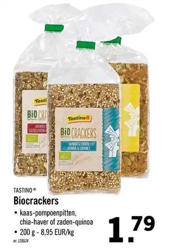 Lidl Bio Crackers aanbieding