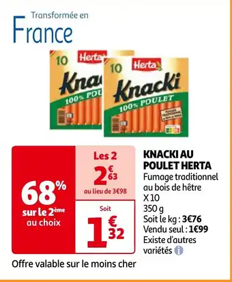 KNACKI AU POULET HERTA