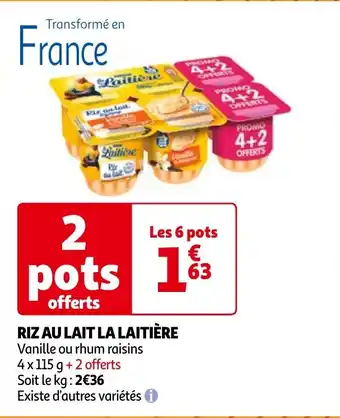 RIZ AU LAIT LA LAITIÈRE