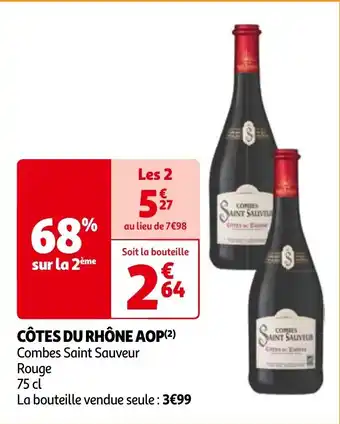 Auchan CÔTES DU RHÔNE AOP aanbieding