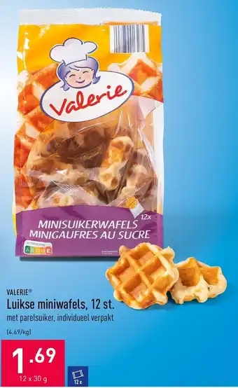ALDI Valerie Luikse miniwafels, 12 st. aanbieding
