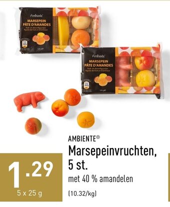 ALDI Ambiente Marsepeinvruchten, 5 st. aanbieding