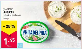 ALDI Philadelphia Roomkaas aanbieding