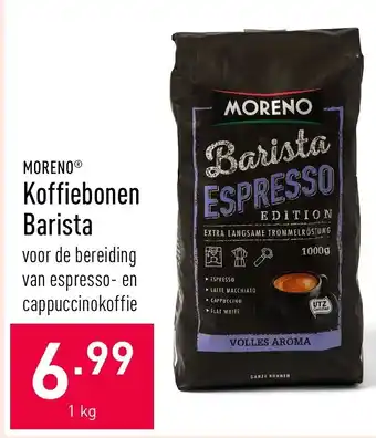 ALDI Moreno Koffiebonen Barista aanbieding