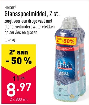 ALDI Finish Glansspoelmiddel, 2 st. aanbieding
